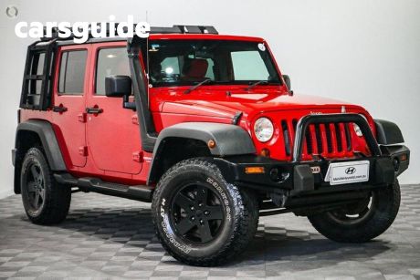 Red 2010 Jeep Wrangler Hardtop Unlimited Renegade (4X4)