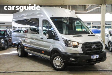 Silver 2021 Ford Transit Commercial 430e High Roof