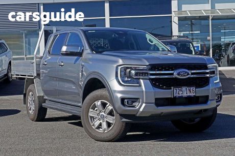 Silver 2023 Ford Ranger Double Cab Chassis XLT 3.0 (4X4)