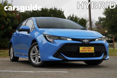Blue 2019 Toyota Corolla Hatchback Ascent Sport (hybrid)