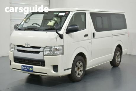 White 2014 Toyota HiAce Commercial