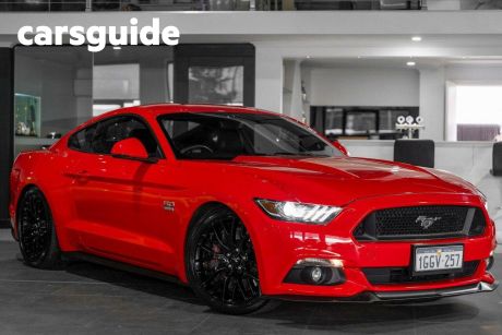 Red 2017 Ford Mustang Coupe GT