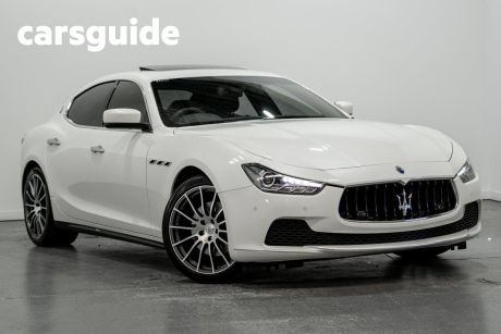White 2016 Maserati Ghibli Sedan