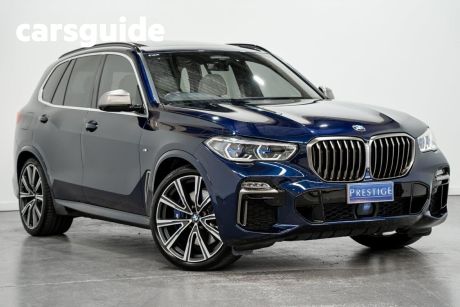 Blue 2019 BMW X5 Wagon M50I