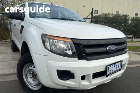 White 2013 Ford Ranger Crew Cab Chassis XL 2.2 HI-Rider (4X2)