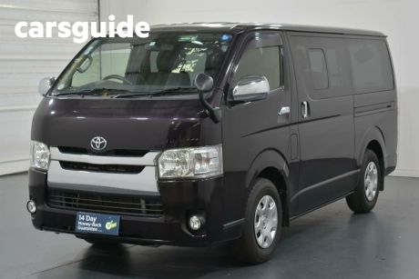 Blue 2015 Toyota HiAce Commercial