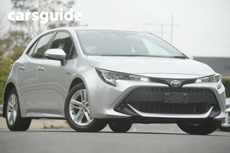 Silver 2019 Toyota Corolla Hatchback Ascent Sport (hybrid)