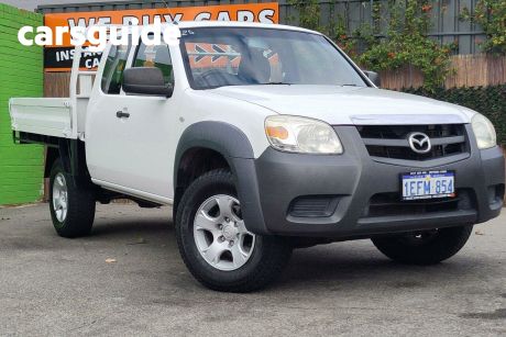 White 2010 Mazda BT-50 Cab Chassis Boss B3000 Freestyle DX+