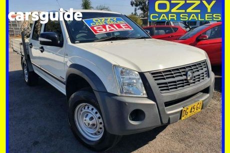 White 2008 Holden Rodeo Crew Cab Chassis LX (4X4)