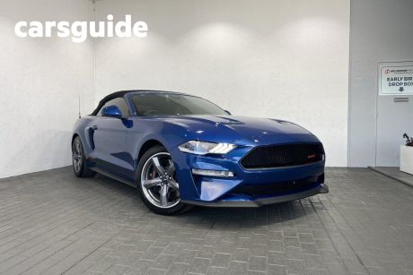 Blue 2023 Ford Mustang Convertible GT 5.0 V8