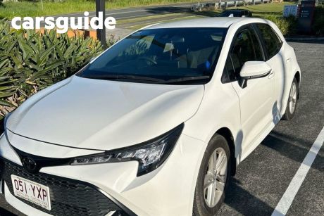 White 2019 Toyota Corolla Hatchback Ascent Sport