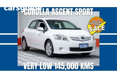 White 2011 Toyota Corolla Hatchback Ascent Sport