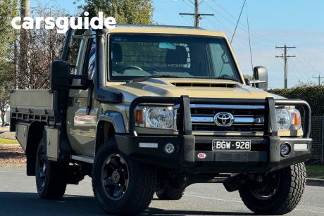 Gold 2020 Toyota Landcruiser 70 Series Cab Chassis GXL