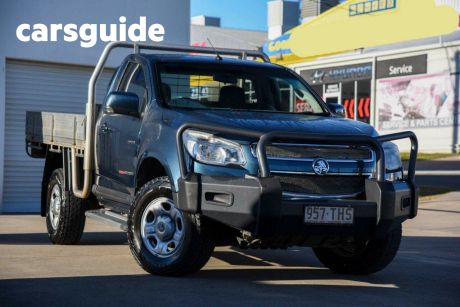 Blue 2013 Holden Colorado Cab Chassis LX (4X4)