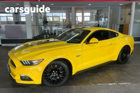 Yellow 2016 Ford Mustang Coupe Fastback GT 5.0 V8