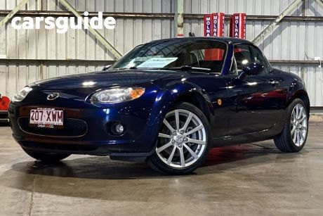 Blue 2007 Mazda MX-5 Roadster Coupe