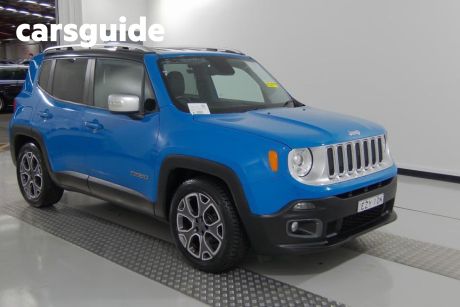 Blue 2015 Jeep Renegade Wagon Limited