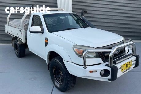 White 2009 Ford Ranger Cab Chassis XL (4X4)