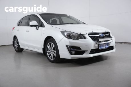 White 2016 Subaru Impreza Hatchback 2.0I Premium (awd)