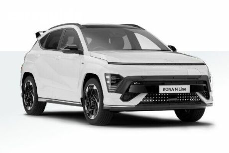 White 2024 Hyundai Kona Wagon Electric Premium N Line