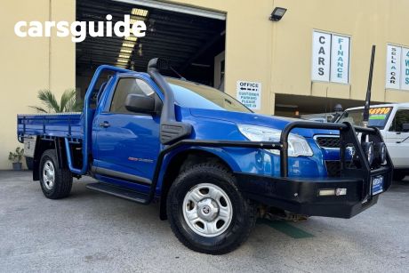 Blue 2015 Holden Colorado Cab Chassis DX (4X4)