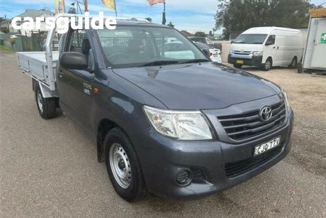 Grey 2013 Toyota Hilux Cab Chassis Workmate