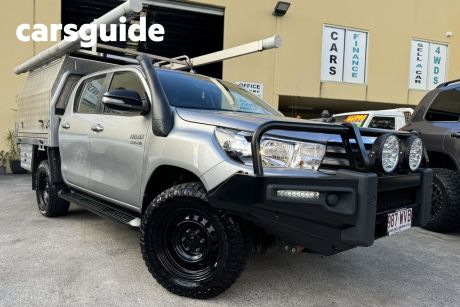Silver 2016 Toyota Hilux Dual Cab Chassis SR (4X4)