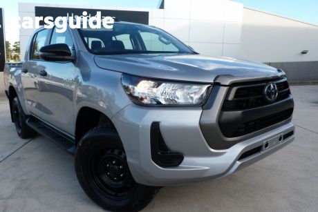 Silver 2021 Toyota Hilux Double Cab Chassis SR (4X4)