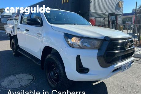 White 2021 Toyota Hilux X Cab Cab Chassis SR (4X4)