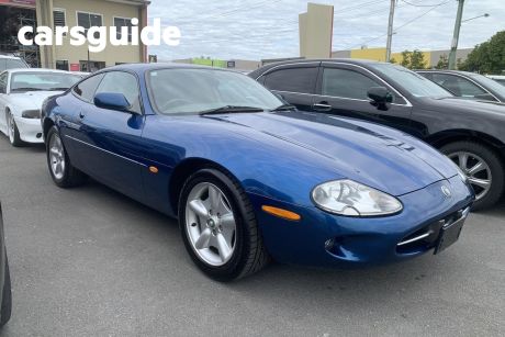 Blue 1997 Jaguar XK8 Coupe