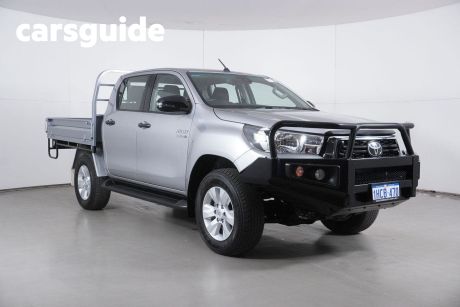 Silver 2020 Toyota Hilux Double Cab Chassis SR (4X4)