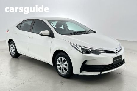 White 2019 Toyota Corolla Sedan Ascent