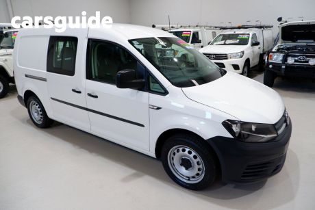 White 2018 Volkswagen Caddy Van Maxi Crewvan TDI250