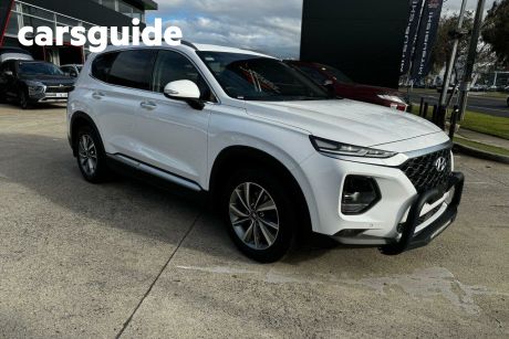 White 2019 Hyundai Santa FE Wagon Elite