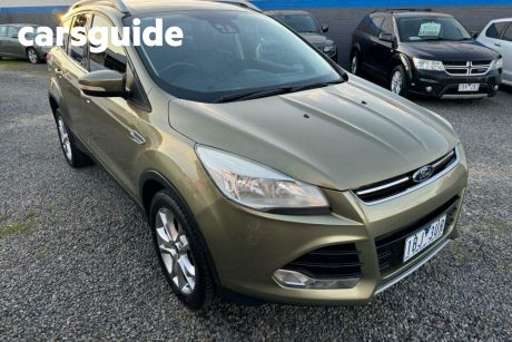 Green 2013 Ford Kuga Wagon TF Trend Wagon 5dr Spts Auto 6sp AWD 1.6T