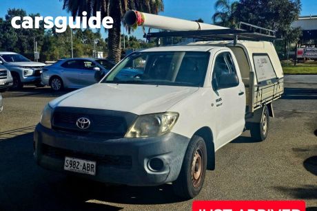 White 2008 Toyota Hilux Cab Chassis Workmate