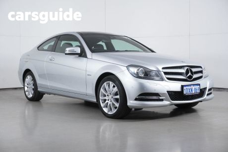 Silver 2012 Mercedes-Benz C180 Coupe BE