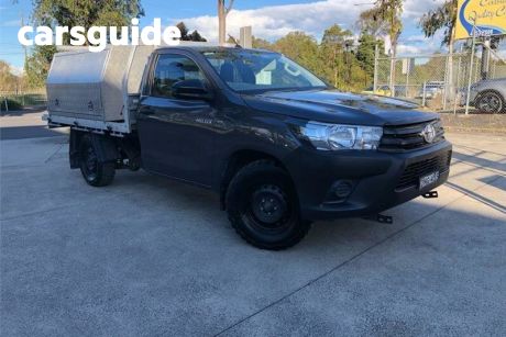 Grey 2017 Toyota Hilux Cab Chassis Workmate