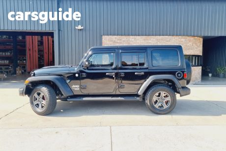 Black 2019 Jeep Wrangler Unlimited Softtop Sport S (4X4)