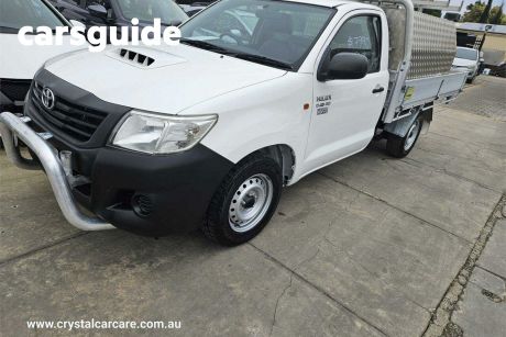 White 2012 Toyota Hilux Cab Chassis Workmate