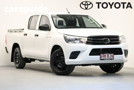 White 2021 Toyota Hilux Double Cab Pick Up Workmate