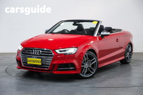 Red 2017 Audi S3 Cabriolet 2.0 Tfsi S Tronic
