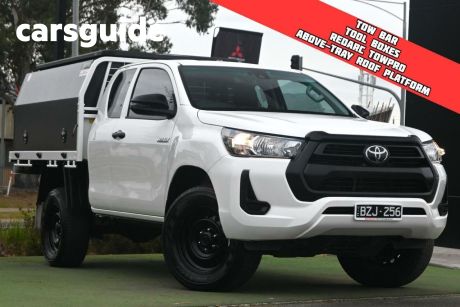 White 2022 Toyota Hilux X Cab Cab Chassis Workmate (4X4)