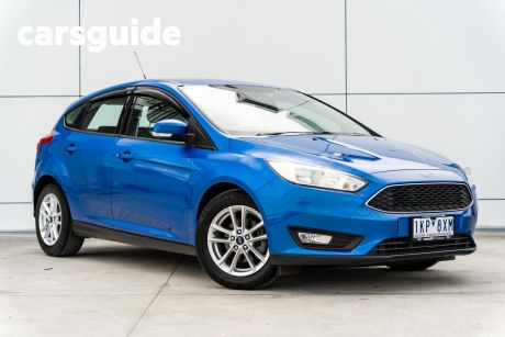 Blue 2017 Ford Focus Hatchback Trend