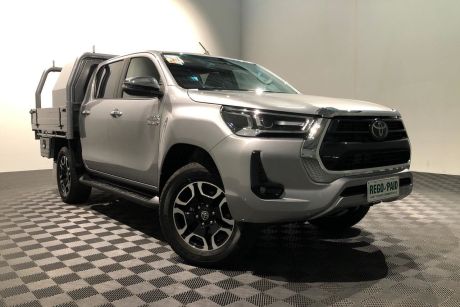 Silver 2021 Toyota Hilux Double Cab Chassis SR5 (4X4)