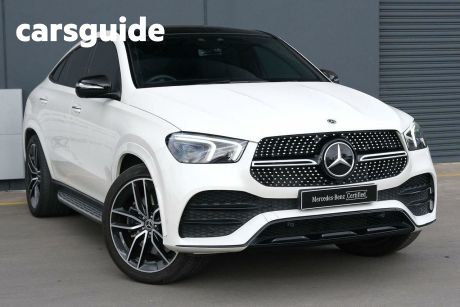 White 2020 Mercedes-Benz GLE Coupe 450 4Matic (hybrid)