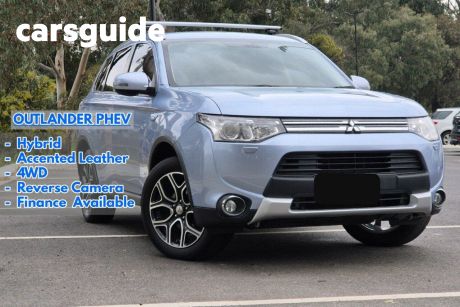 Blue 2014 Mitsubishi Outlander Wagon Aspire Phev Hybrid