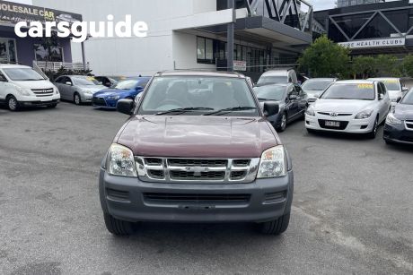 Red 2003 Holden Rodeo Crew Cab Pickup LX