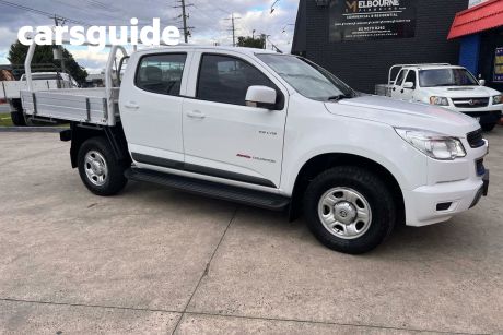 White 2014 Holden Colorado Crew Cab Chassis LX (4X4)