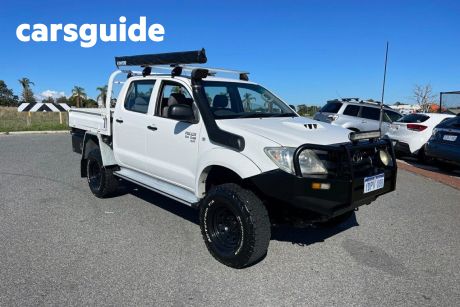 White 2011 Toyota Hilux Cab Chassis SR (4X4)